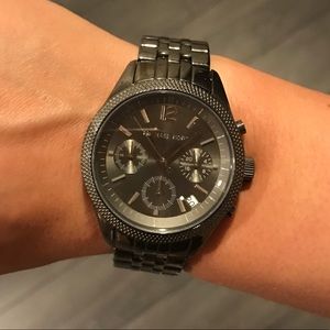 Women's Michael Kors Chrono gunmetal watch